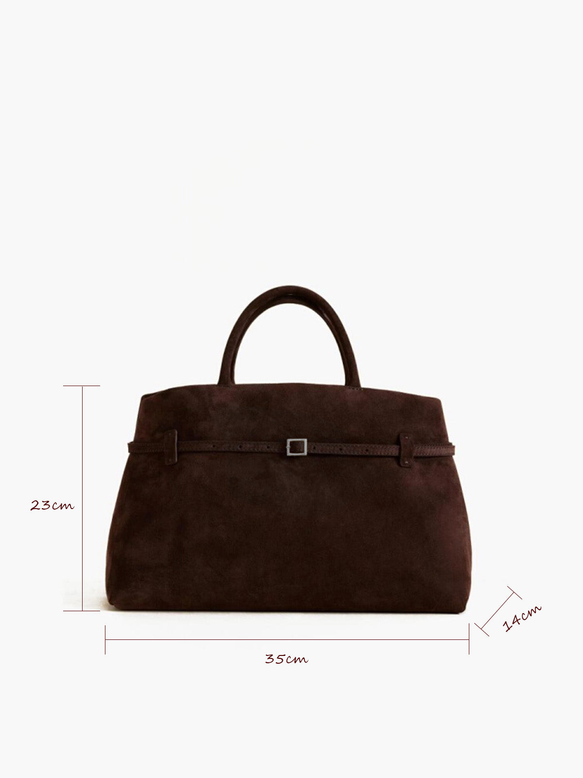 Vintage Buckle-Design Top-Handle Bag Shine Aura