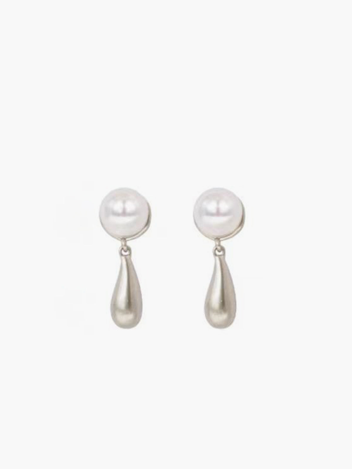 Pearl Water Drop Charm Earrings Shine Aura