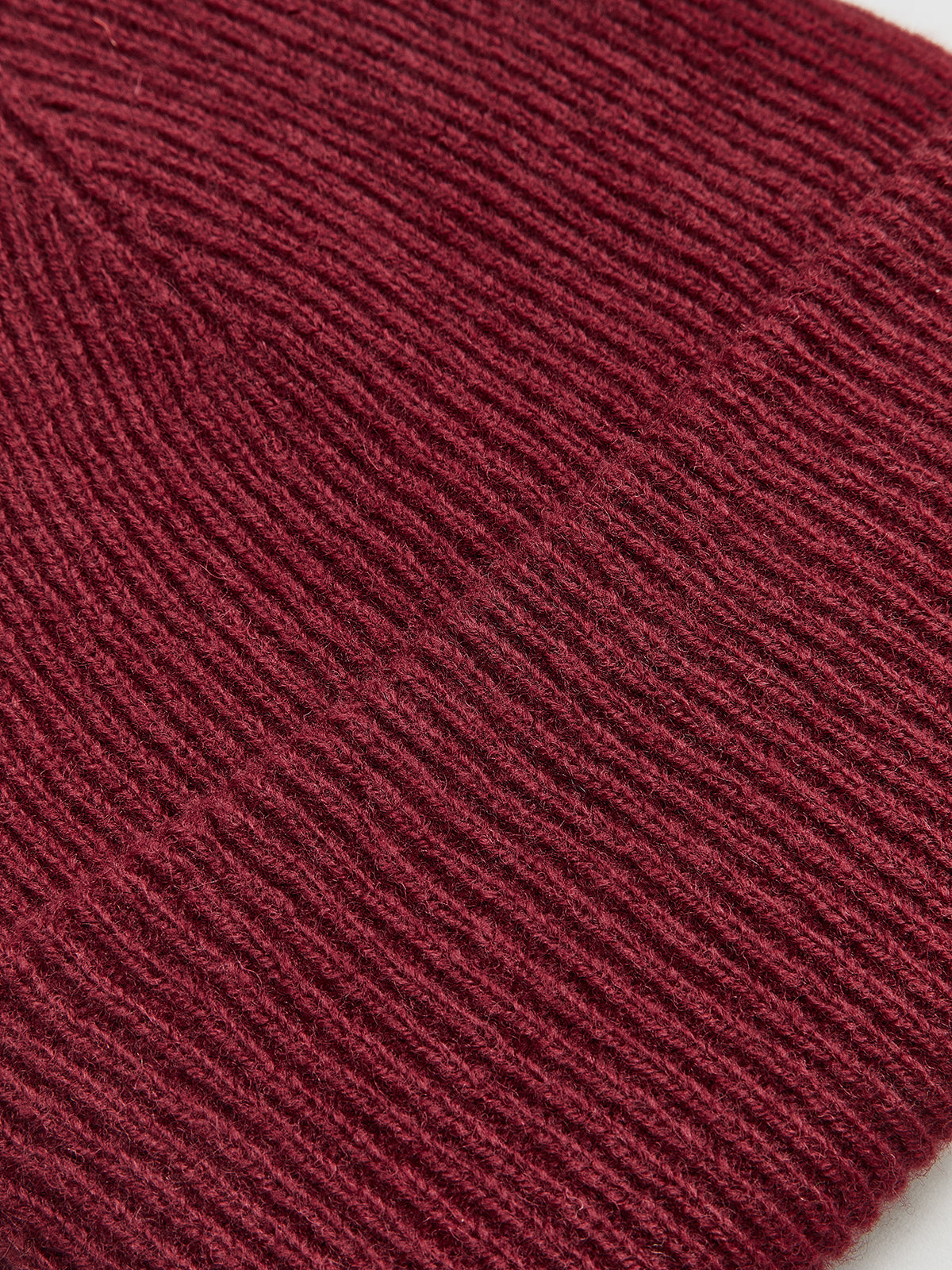 Ribbed Soft Wool Hat Shine Aura