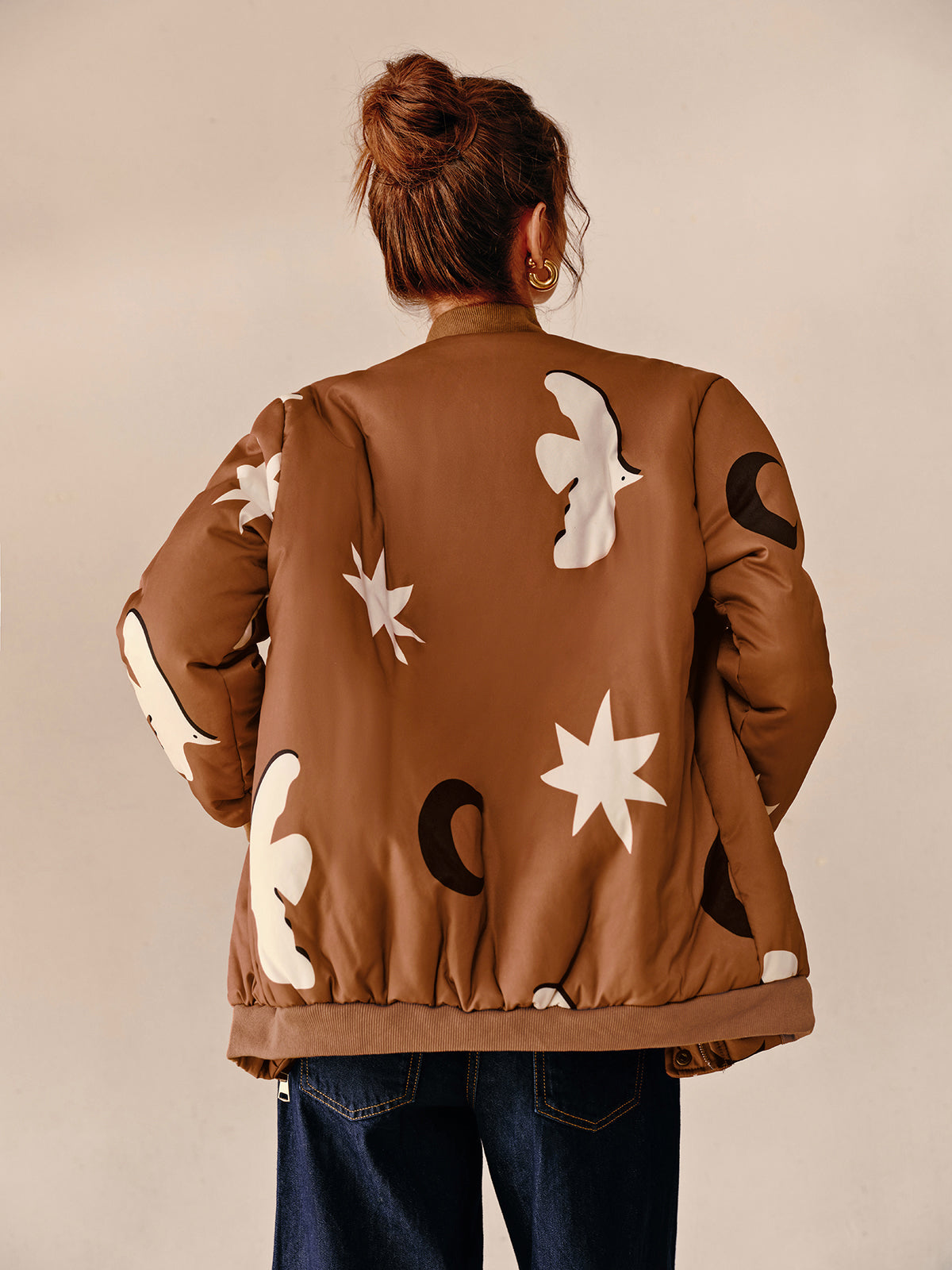 Boheme Fermuarlı Yaka Sıcak Ceket Shine Aura