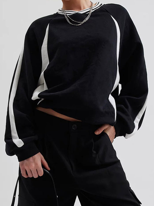 Renk Bloklu Sweatshirt Shine Aura