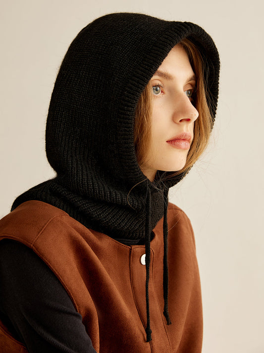 Drawstring Warm Balaclava Hat Shine Aura