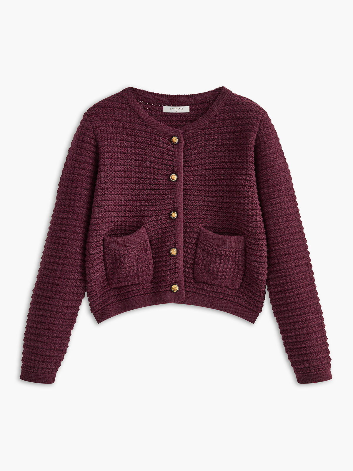 Breasted Cozy Short Cardigan Shine Aura