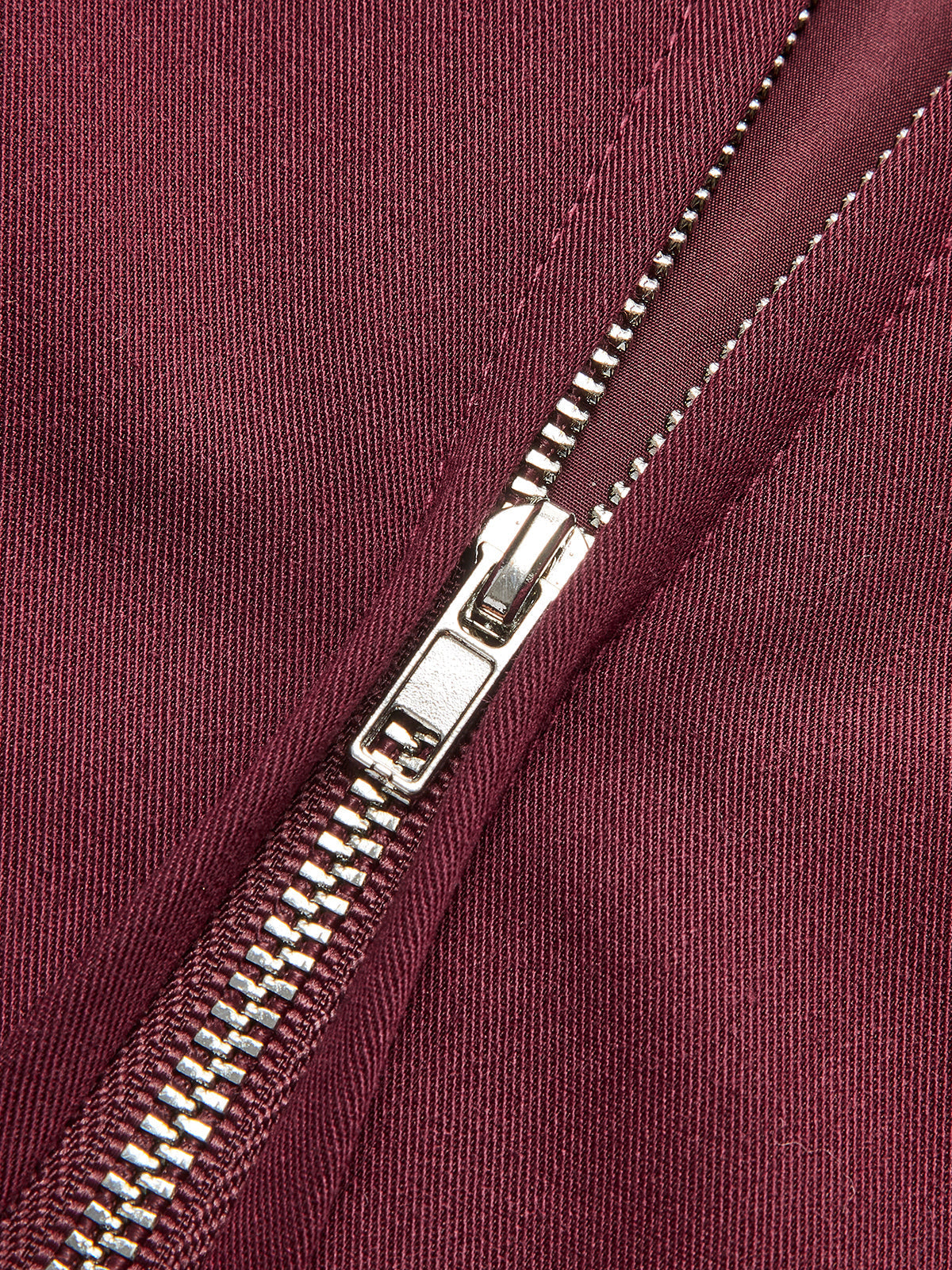 Vintage Lapel Zipper Jacket Shine Aura