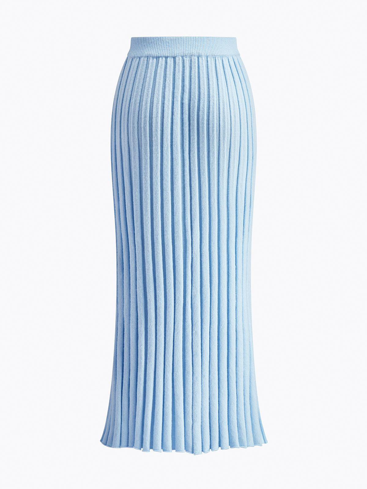 Leisure Pleated Knit Skirt Shine Aura