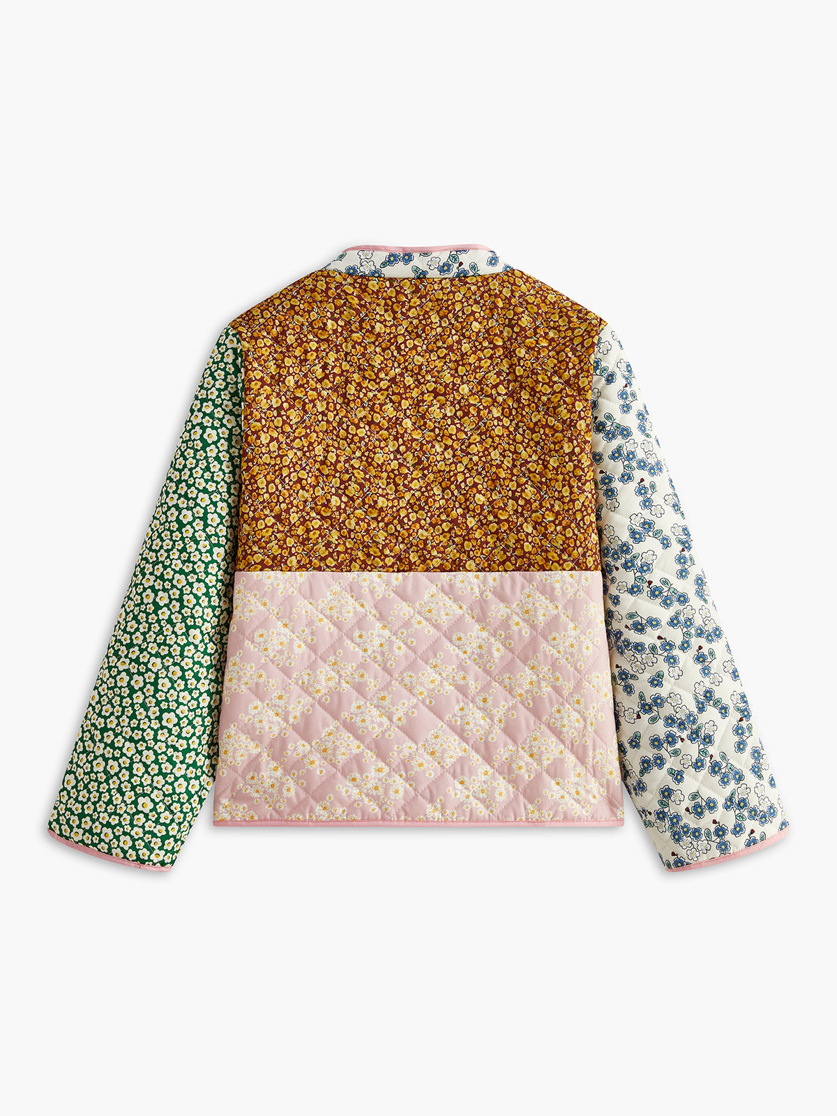 Renkli Baskılı Düğmeli Kış Ceketı Shine Aura