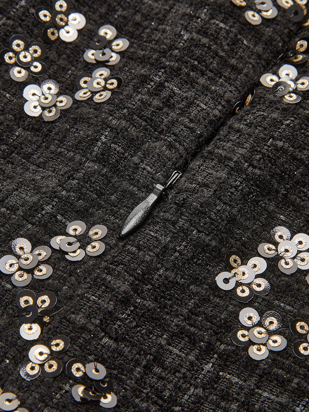 Sıralı Çiçekli İpek Etek Shine Aura