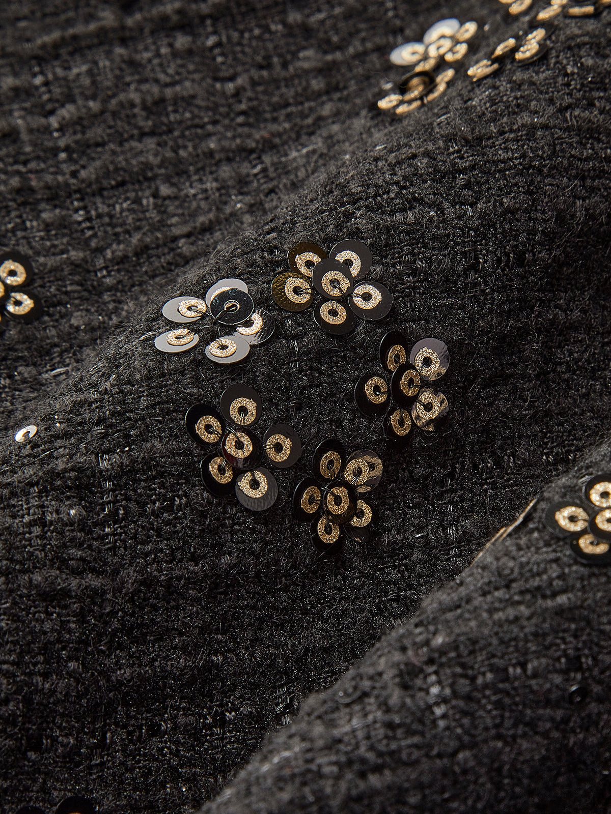 Sıralı Çiçekli İpek Etek Shine Aura