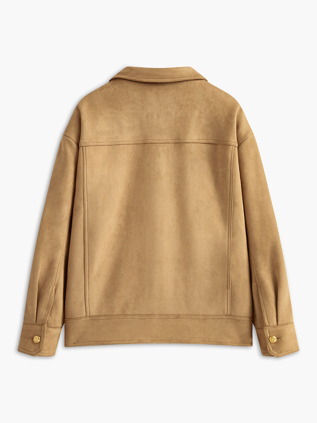 Boheme Düğme Detaylı Süet Ceket Shine Aura