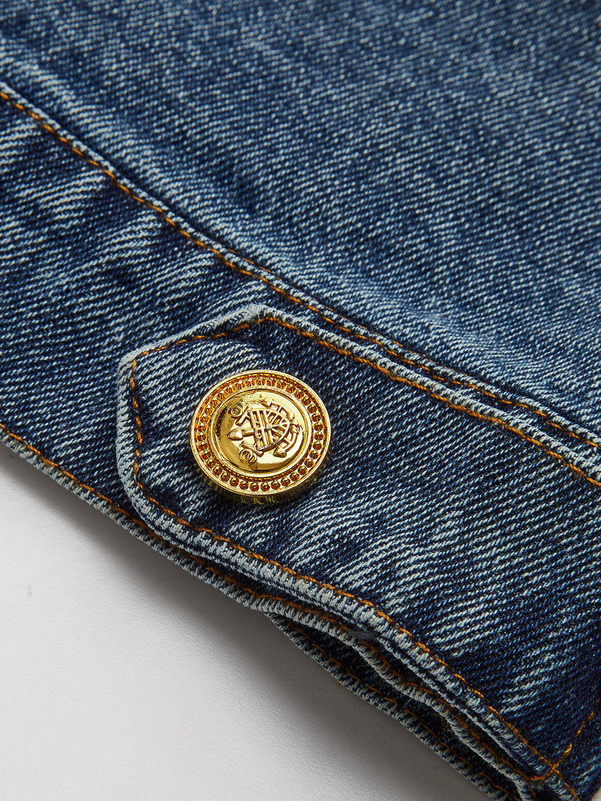 Kadife Panelli Denim Ceket Shine Aura