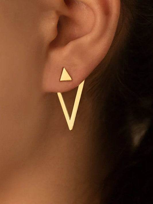 Detachable Triangle Earrings Shine Aura