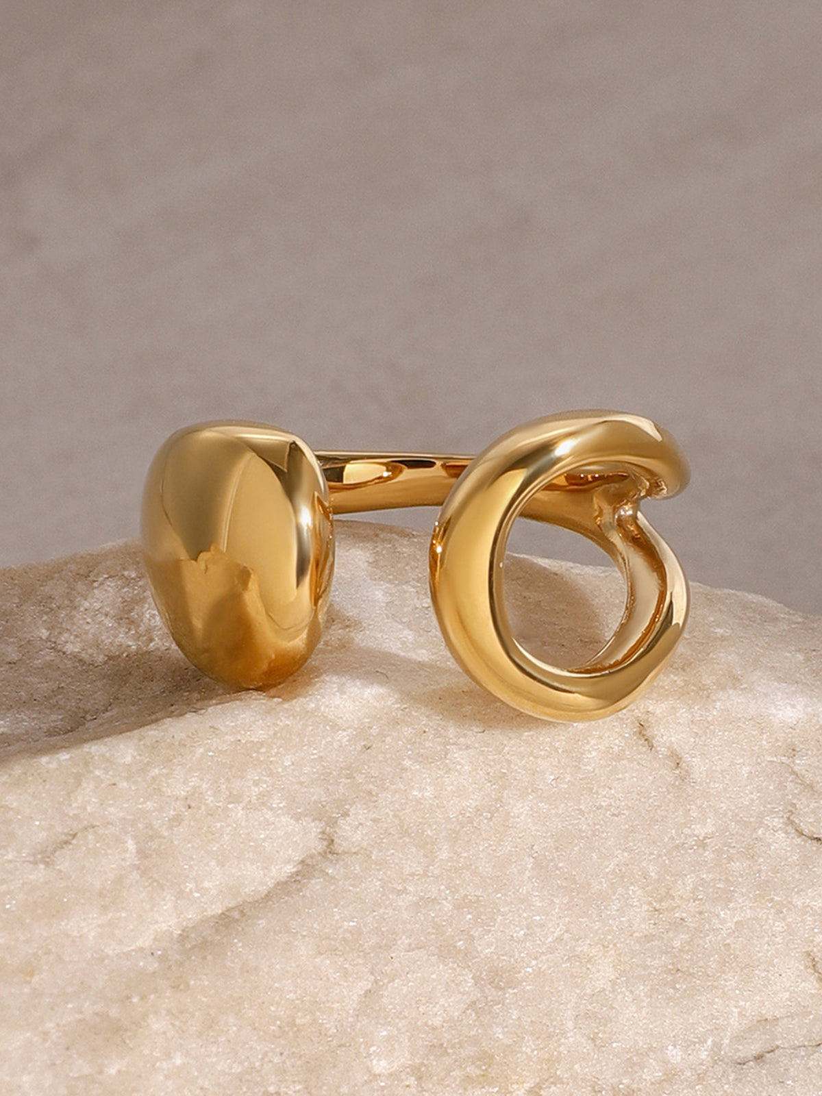 Cutout Open Ring Shine Aura