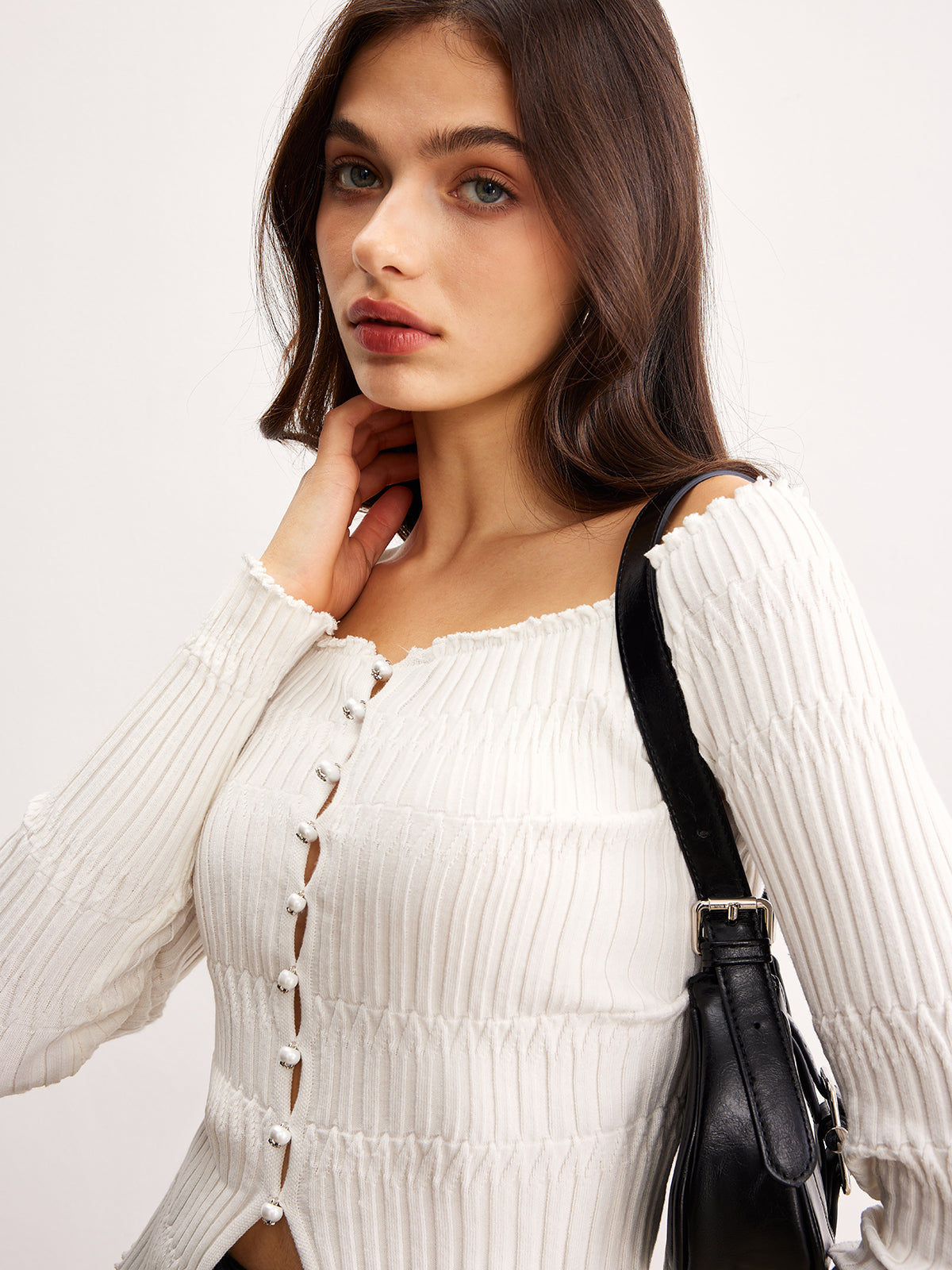 Askılık Yaka Marul Kenar Ceketi Shine Aura