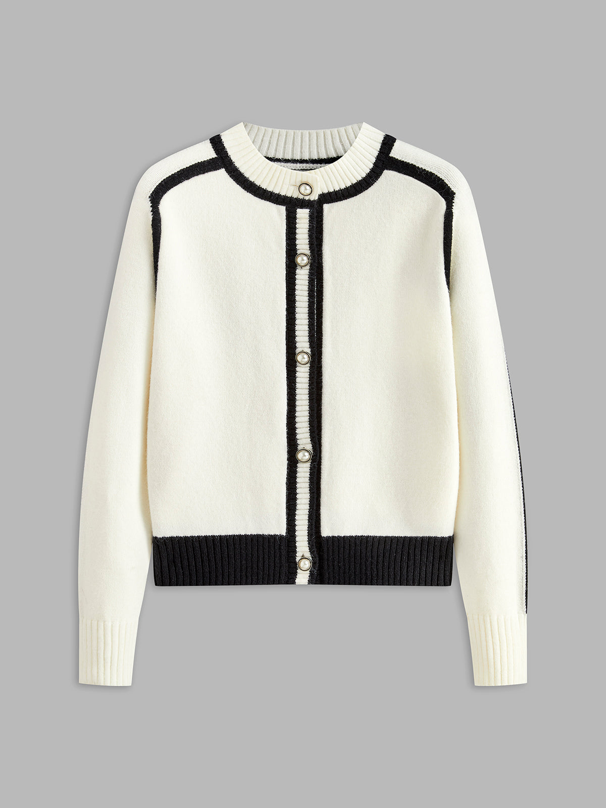 Şık Kontrast Kenar Detaylı Ceket Shine Aura