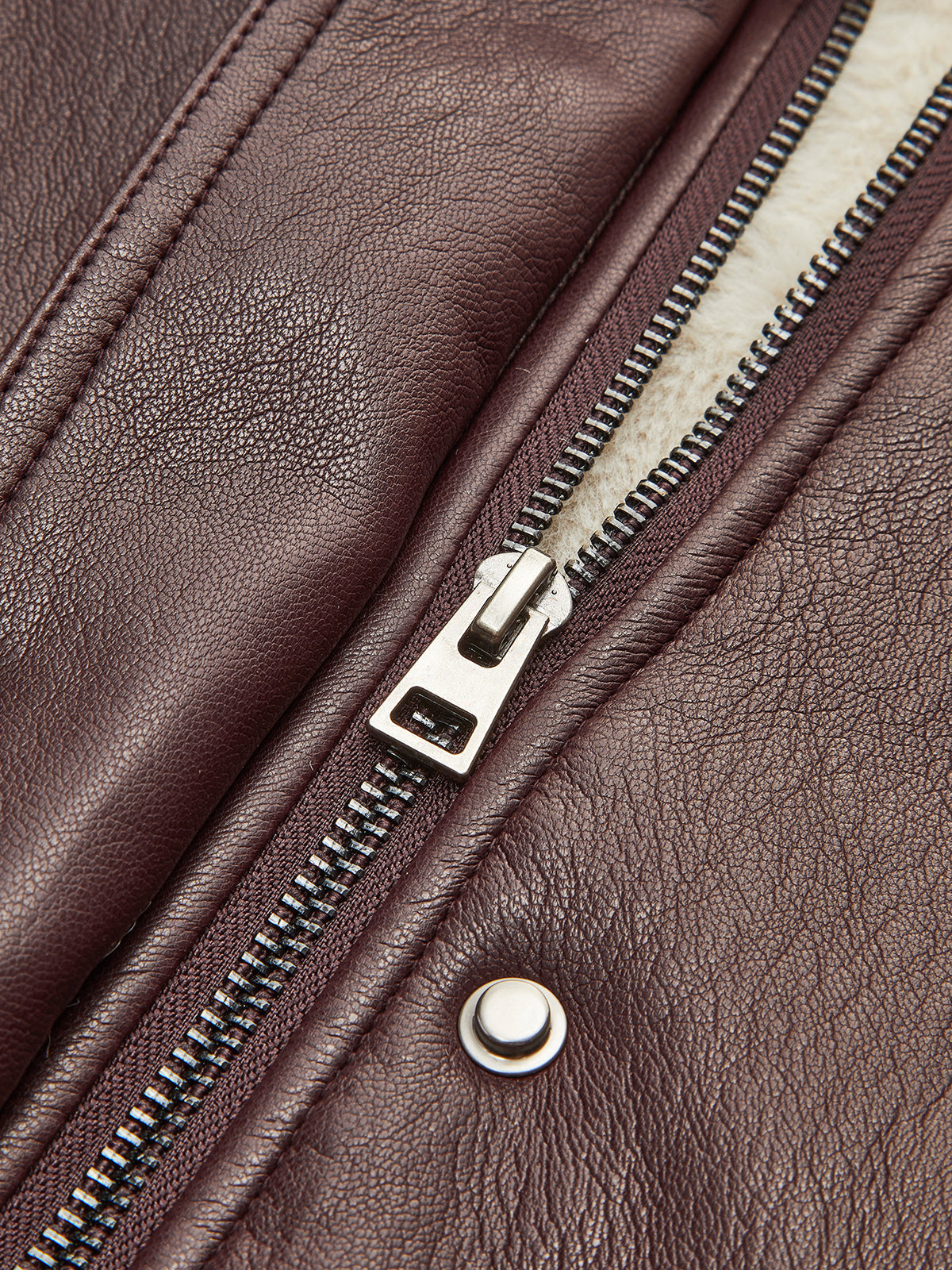 Polar Astar Yalıtımlı Suni Deri Fermuarlı Ceket Shine Aura