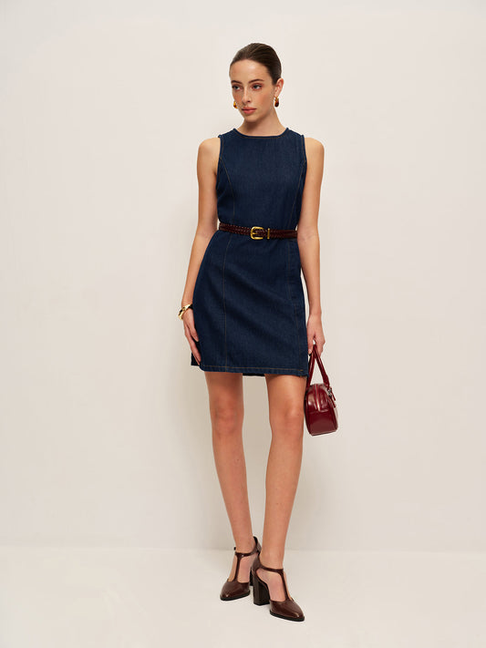Effortlessly Chic Denim Dress – No Belt Required!