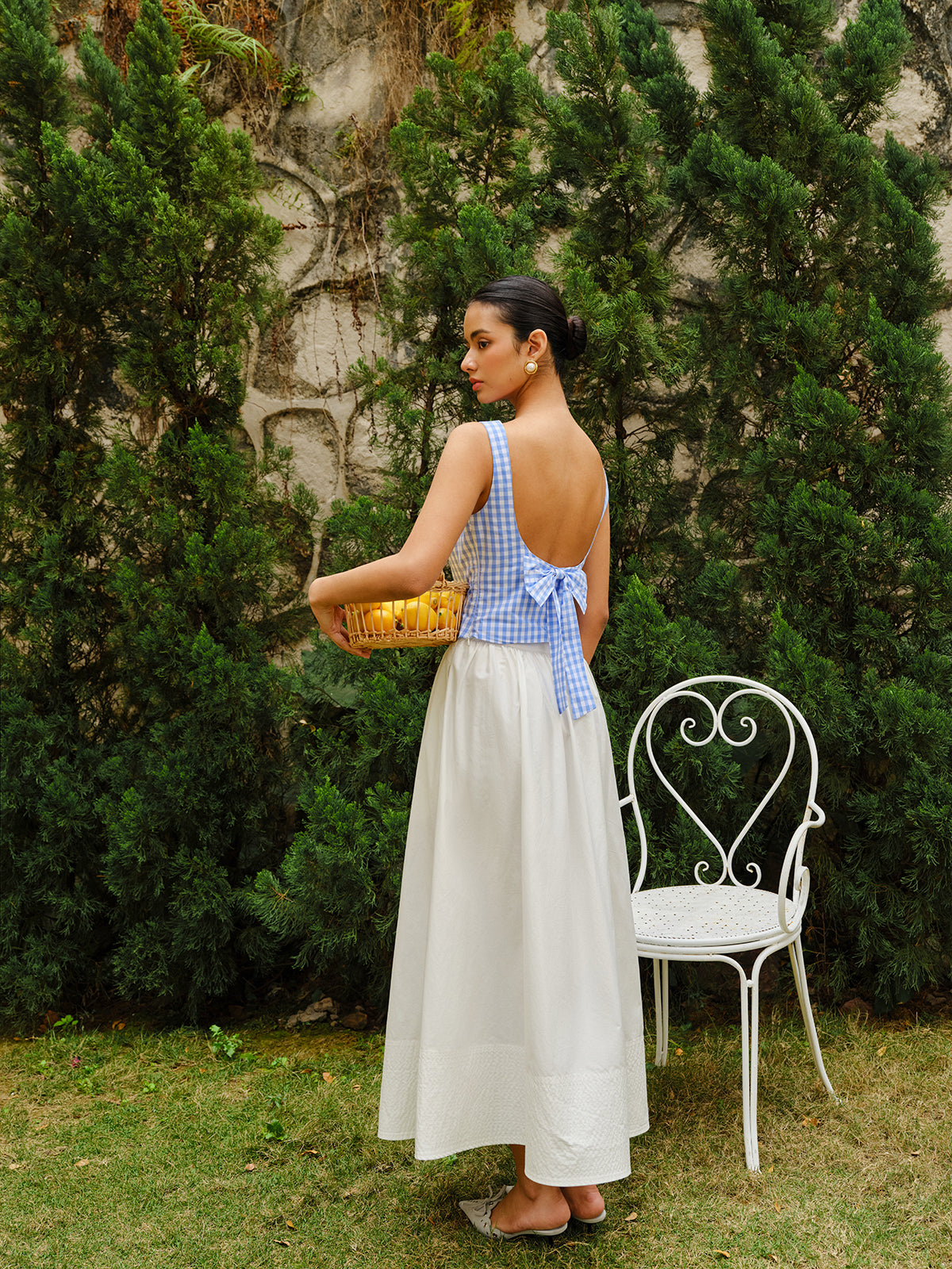 Şık Yüksek Bel Genişleyen Etek Shine Aura