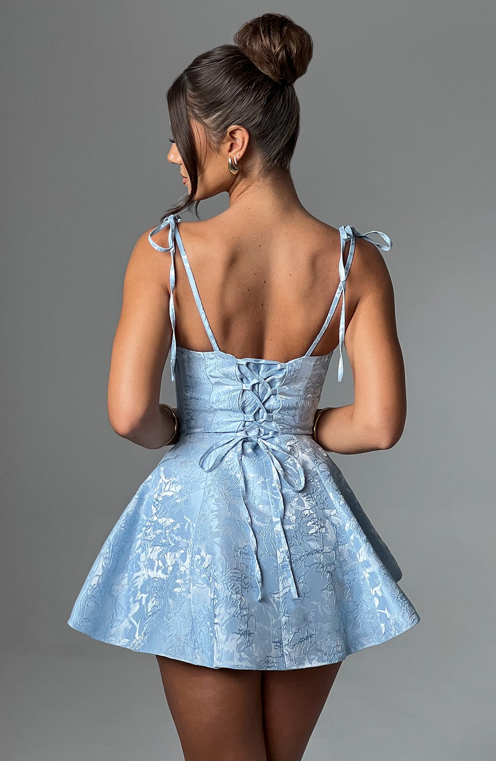 Emmie Playsuit Elbise - Mavi Shine Aura