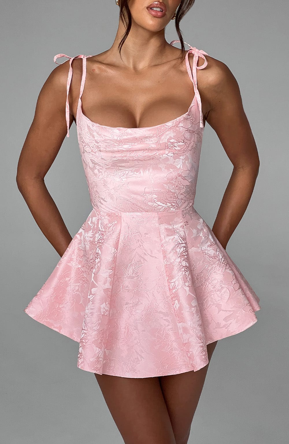 Emmie Playsuit Elbise - Allık Shine Aura