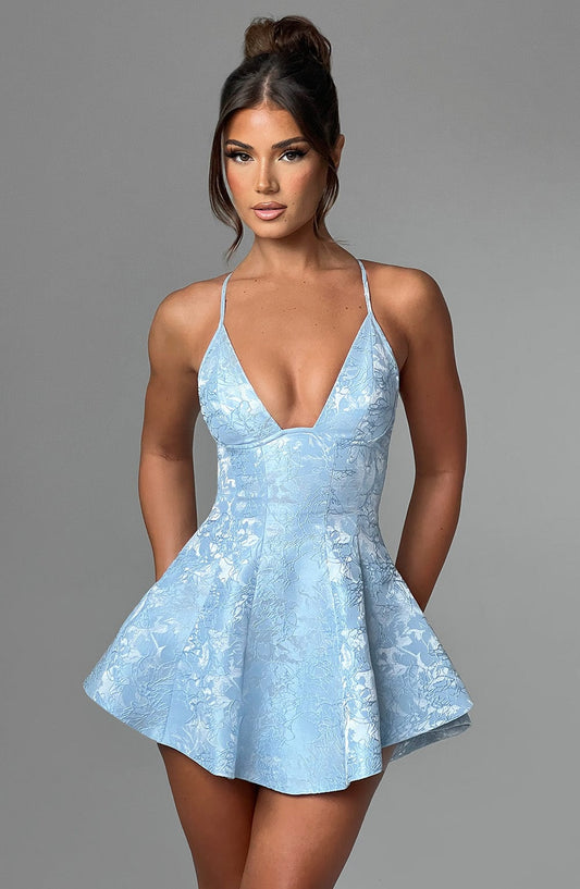 Leila Playsuit - Mavi Shine Aura