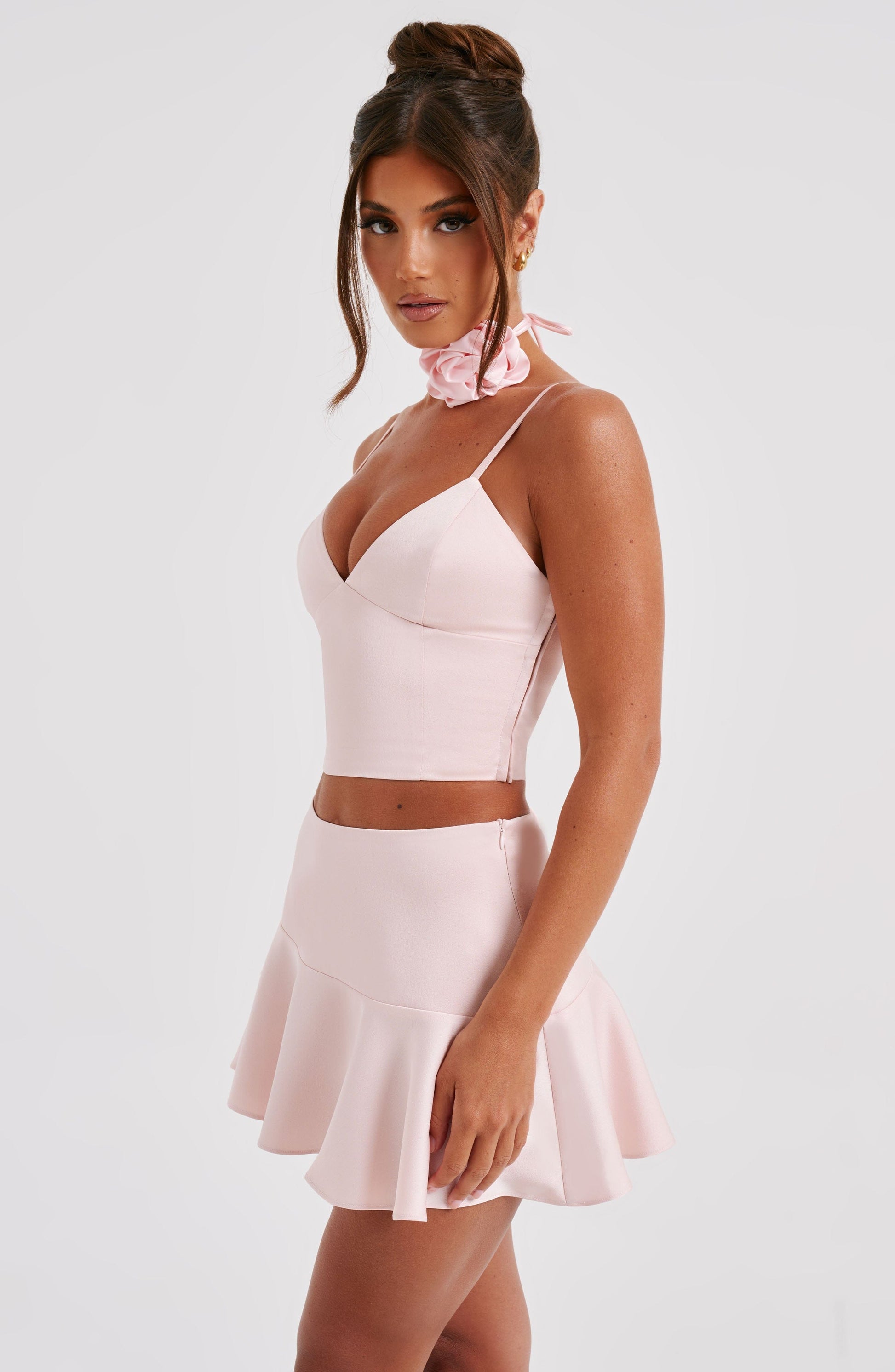 Louisa Mini Etek - Allık Shine Aura